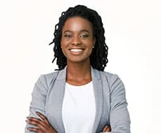 Professional woman ready to help with your taxes